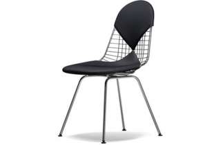 Vitra - Wire Chair DKX-2 - verchromt, Hopsak 66 nero - Sitzhöhe 43cm  - - indoor