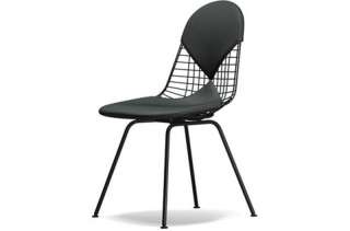 Vitra - Wire Chair DKX-2 - schwarz, Hopsak 05 dunkelgrau - Sitzhöhe 43cm  - - indoor