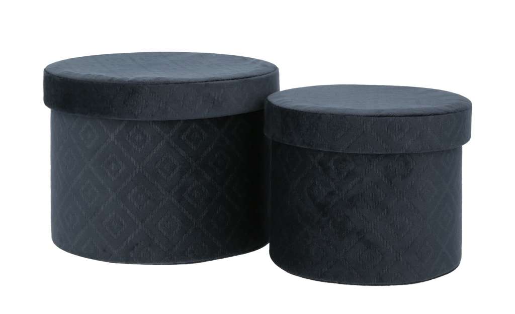 Aufbewahrungsbox, 2er-Set ¦ blau ¦ Karton, SamtØ: 22 Regale > Regal-Aufbewahrungsboxen - Höffner