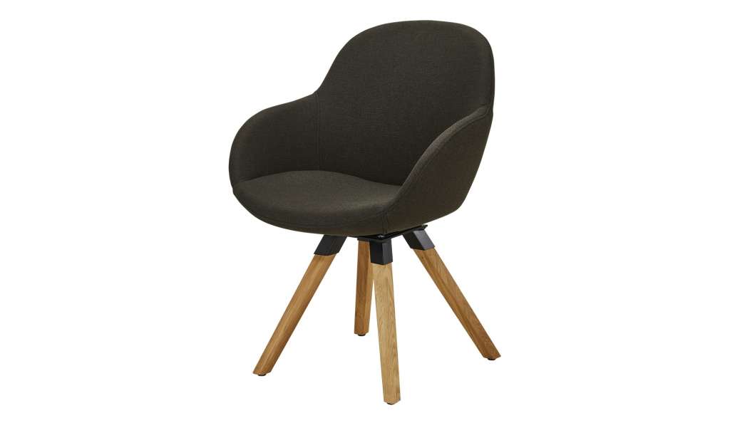 Polstersessel  Tom ¦ grau Stühle > Esszimmerstühle > Esszimmerstühle mit Armlehnen - Höffner
