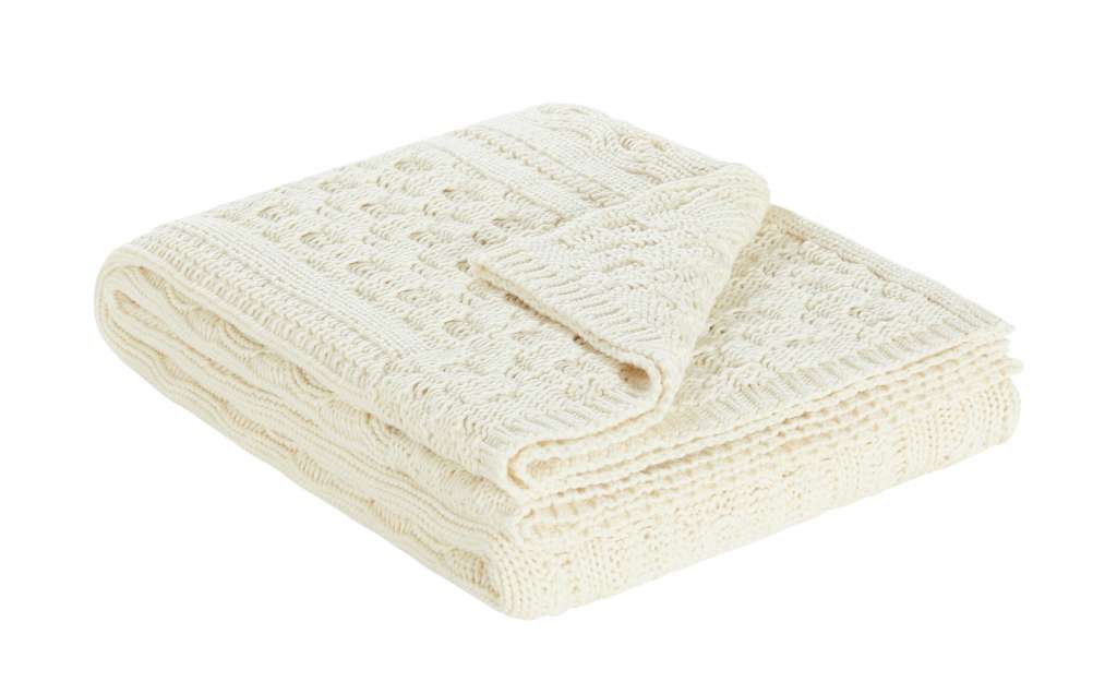 LAVIDA Strick Plaid  Finja ¦ creme ¦ Baumwolle, 100% Baumwolle Heimtextilien > Kuscheldecken - Höffner