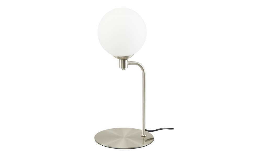 KHG LED-Tischleuchte, 1-flammig Nickel-matt, Retro-design ¦ silberØ: 12.5 Lampen & Leuchten > Innenleuchten > Tischlampen - Höffner
