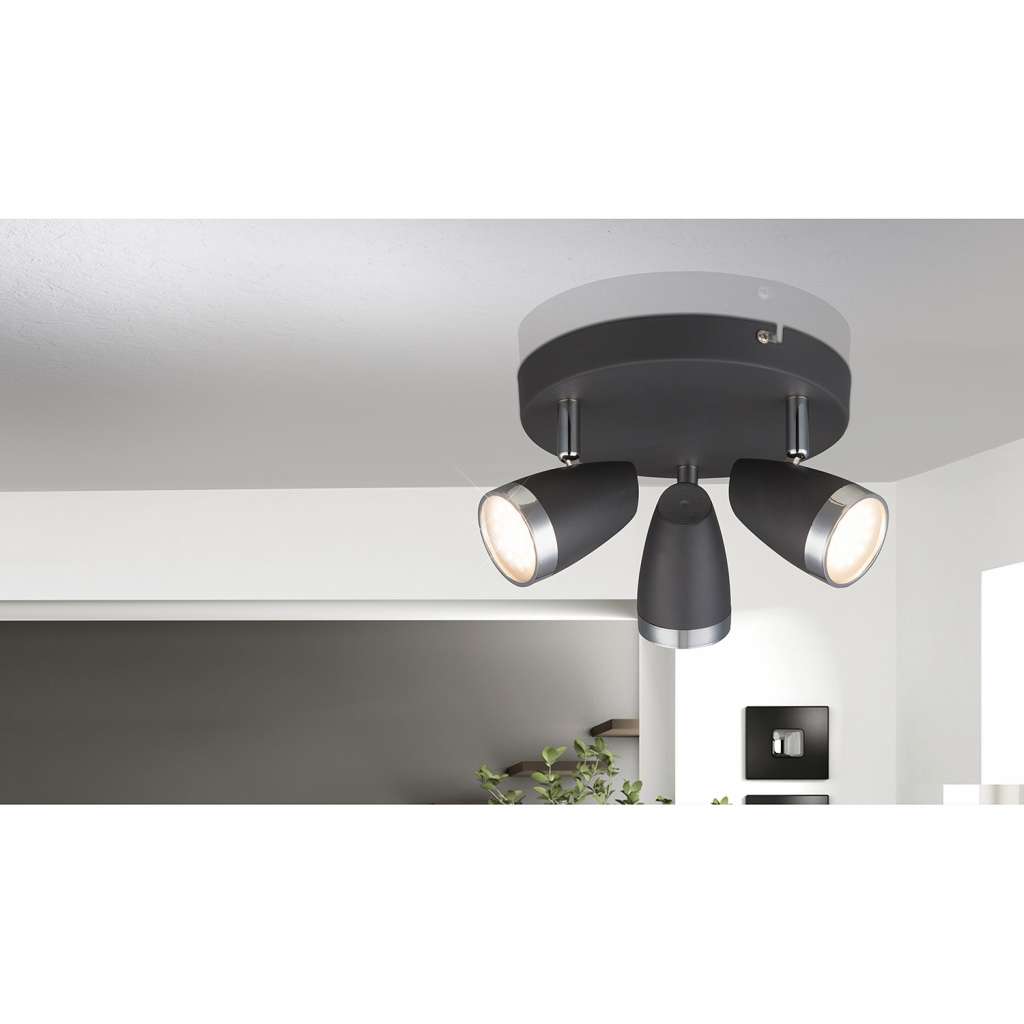 home24 LED-Deckenleuchte Nero I