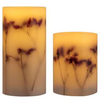 home24 Wachskerze Shiny  Bloom (2er-Set)