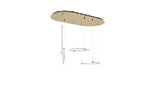 Petite Friture - Unseen Hängeleuchte - Brass and transparent - 105 cm - indoor