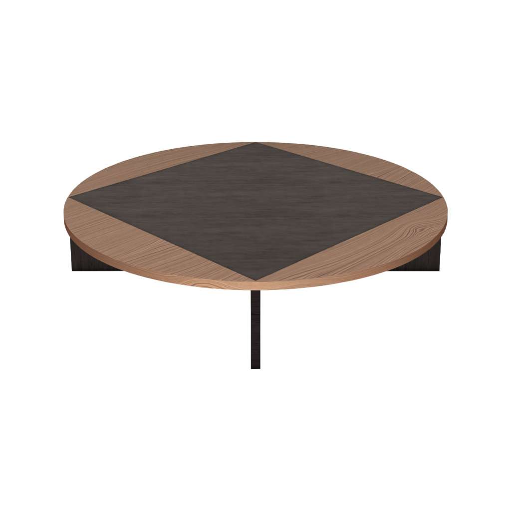 Petite Friture - Tavla Coffee Table - black walnut - Ø 120 cm - indoor