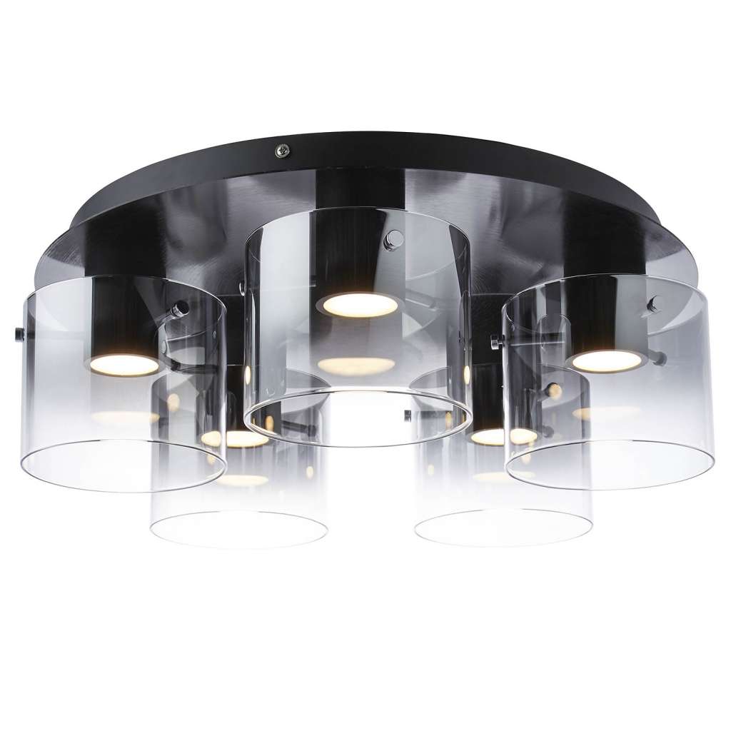 home24 LED-Deckenleuchte Hobey