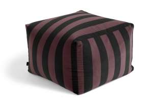 HAY - Pouf Soft Stripe Sitzpouf - burgundy - indoor