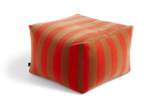 HAY - Pouf Soft Stripe Sitzpouf - red - indoor