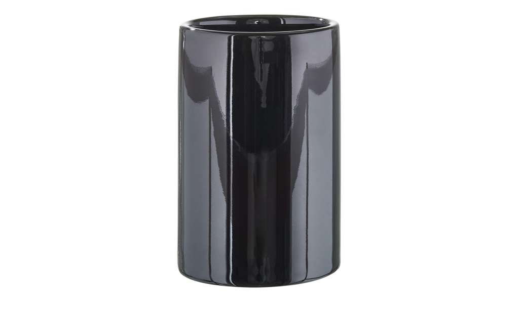 Zahnputzbecher  Polaris ¦ schwarz ¦ KeramikØ: 7.5 Badtextilien und Zubehör > Badaccessoires - Höffner