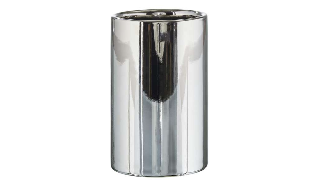 Zahnputzbecher  Polaris ¦ silber ¦ KeramikØ: 7.5 Badtextilien und Zubehör > Badaccessoires - Höffner