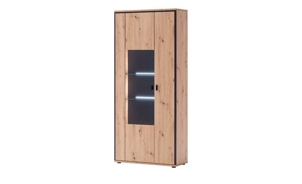 uno Vitrine  Argon ¦ holzfarben Kommoden & Sideboards > Vitrinen - Höffner