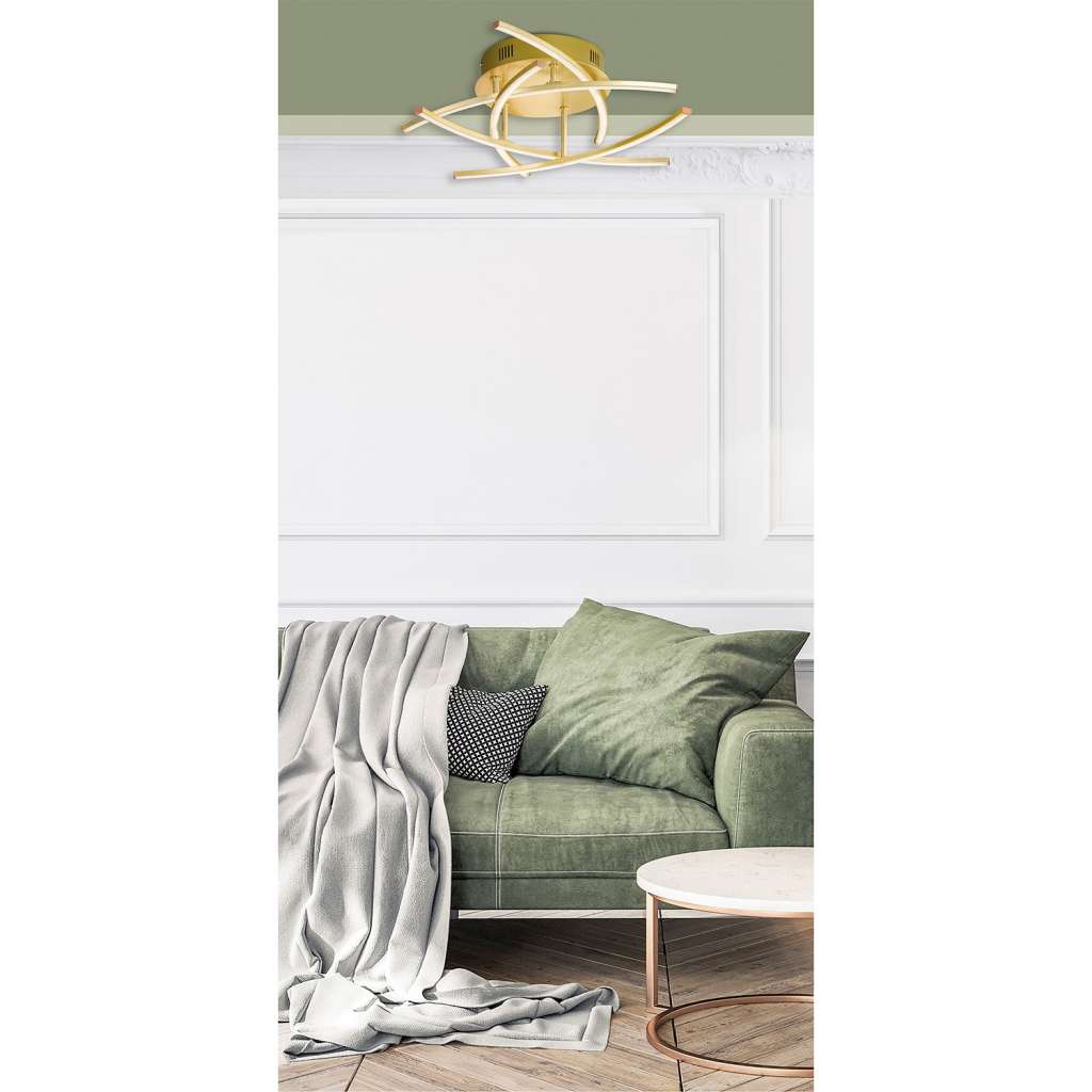 home24 LED-Deckenleuchte Tullins