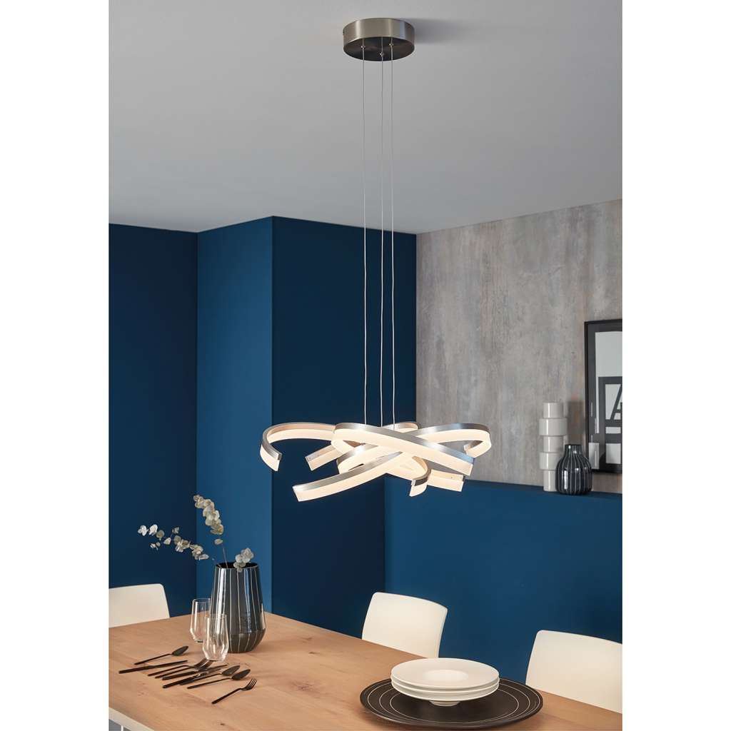 home24 LED-Pendelleuchte Tourdun