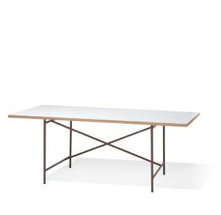 - Eiermann 1 Schreibtisch - Tischplatte weiß - Gestell bronze - 160 x 90 cm - indoor