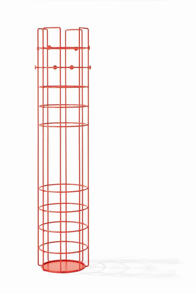 Richard Lampert - Bazar Wandgarderobe - blutorange - indoor