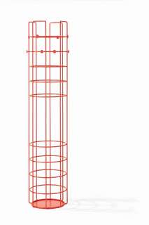 Richard Lampert - Bazar Wandgarderobe - blutorange - indoor