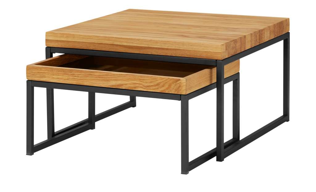Couchtisch, 2er-Set  Isko ¦ holzfarben Tische > Couchtische > Couchtisch Massivholz - Höffner