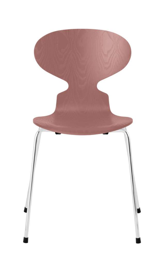 Fritz Hansen - Ant Stuhl - wild rose - gefärbte Esche - Chrom Gestell - indoor