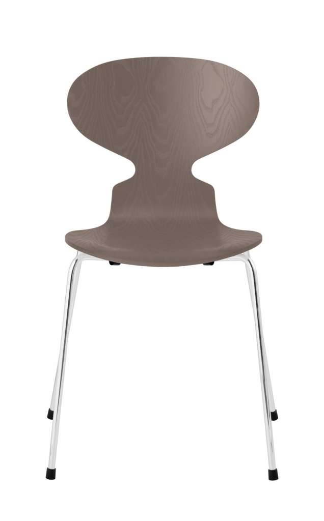 Fritz Hansen - Ant Stuhl - deep clay  - gefärbte Esche - Chrom Gestell - indoor