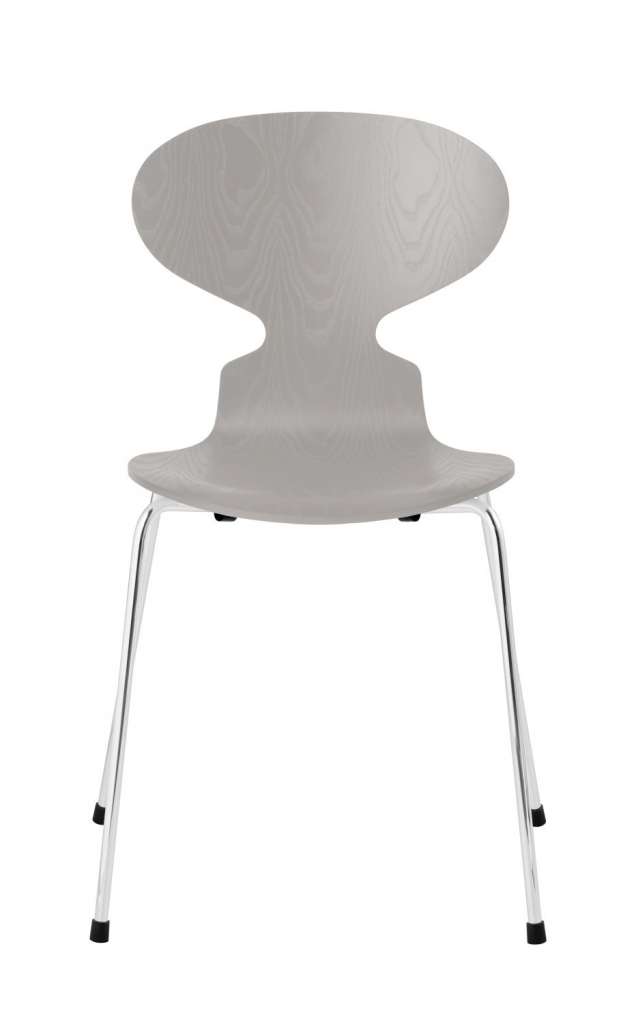 Fritz Hansen - Ant Stuhl - nine grey - gefärbte Esche - Chrom Gestell - indoor