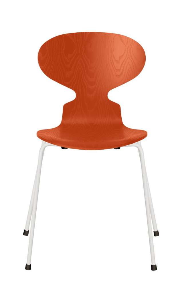 Fritz Hansen - Ant Stuhl - paradise orange - gefärbte Esche - Chrom Gestell - indoor