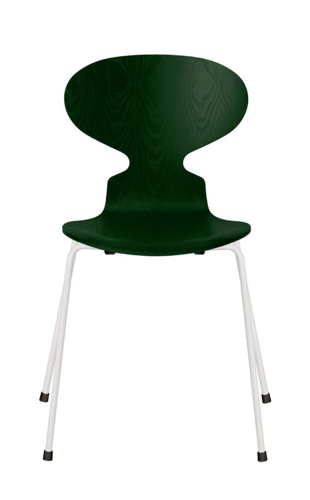 Fritz Hansen - Ant Stuhl - evergreen - gefärbte Esche - Chrom Gestell - indoor