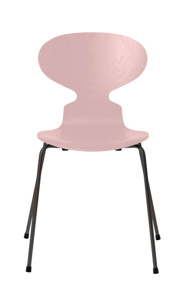 Fritz Hansen - Ant Stuhl - pale rose - gefärbte Esche - Gestell warm graphite - indoor