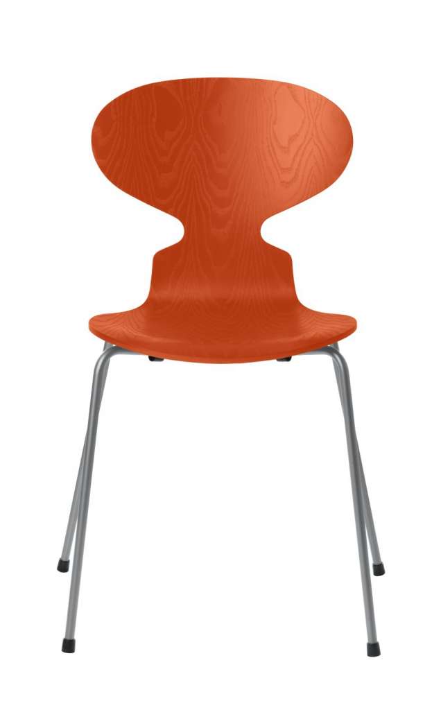 Fritz Hansen - Ant Stuhl - paradise orange - gefärbte Esche - Chrom Gestell - indoor