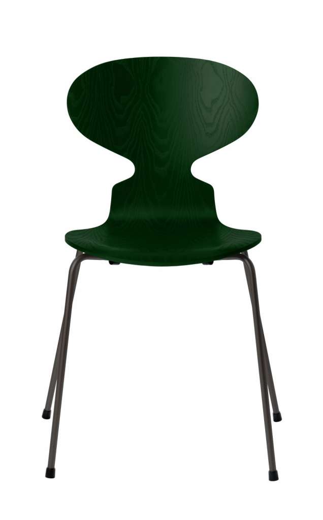 Fritz Hansen - Ant Stuhl - evergreen - gefärbte Esche - Chrom Gestell - indoor