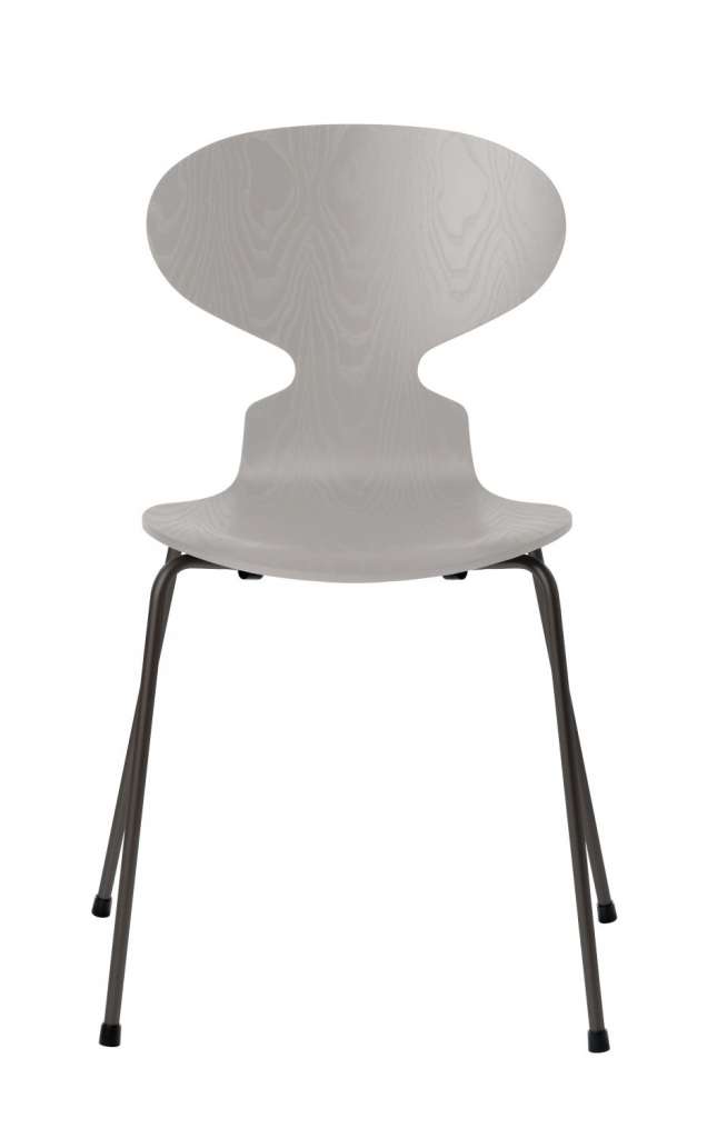 Fritz Hansen - Ant Stuhl - nine grey - gefärbte Esche - Chrom Gestell - indoor