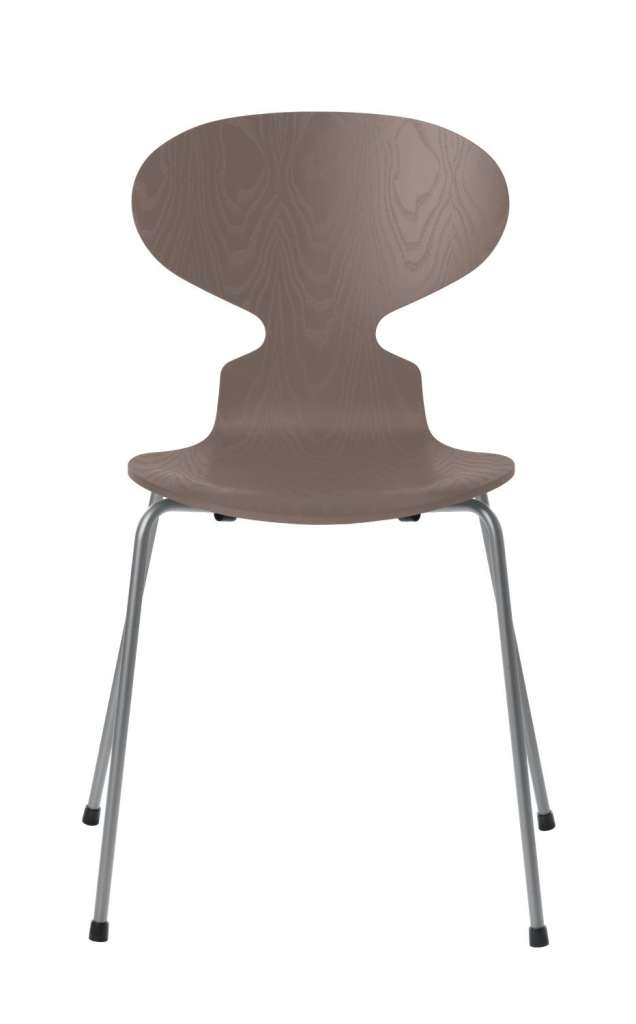 Fritz Hansen - Ant Stuhl - deep clay  - gefärbte Esche - Chrom Gestell - indoor