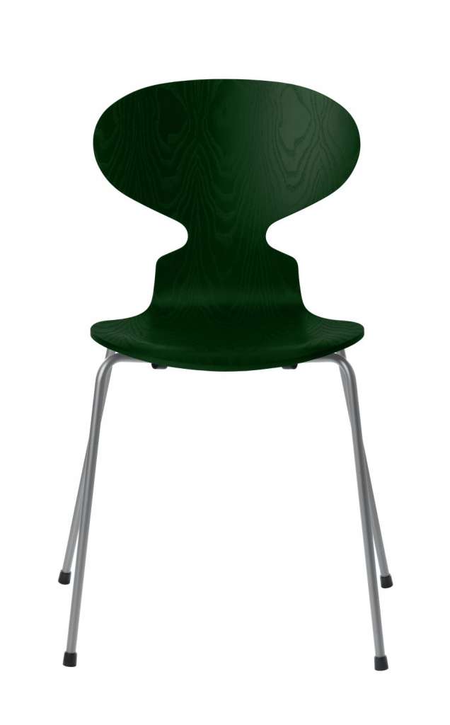 Fritz Hansen - Ant Stuhl - evergreen - gefärbte Esche - Chrom Gestell - indoor