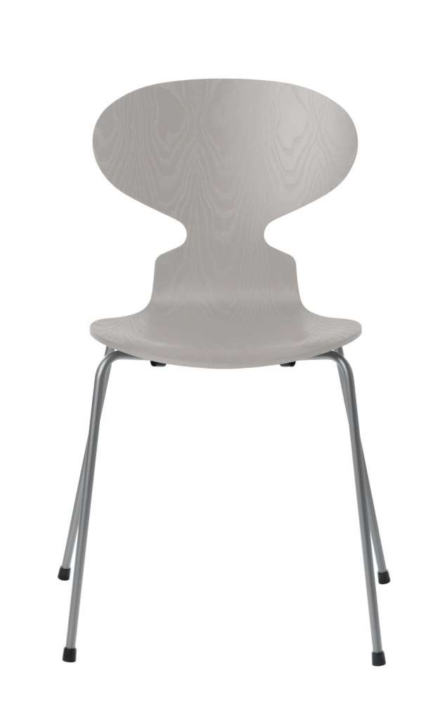 Fritz Hansen - Ant Stuhl - nine grey - gefärbte Esche - Chrom Gestell - indoor