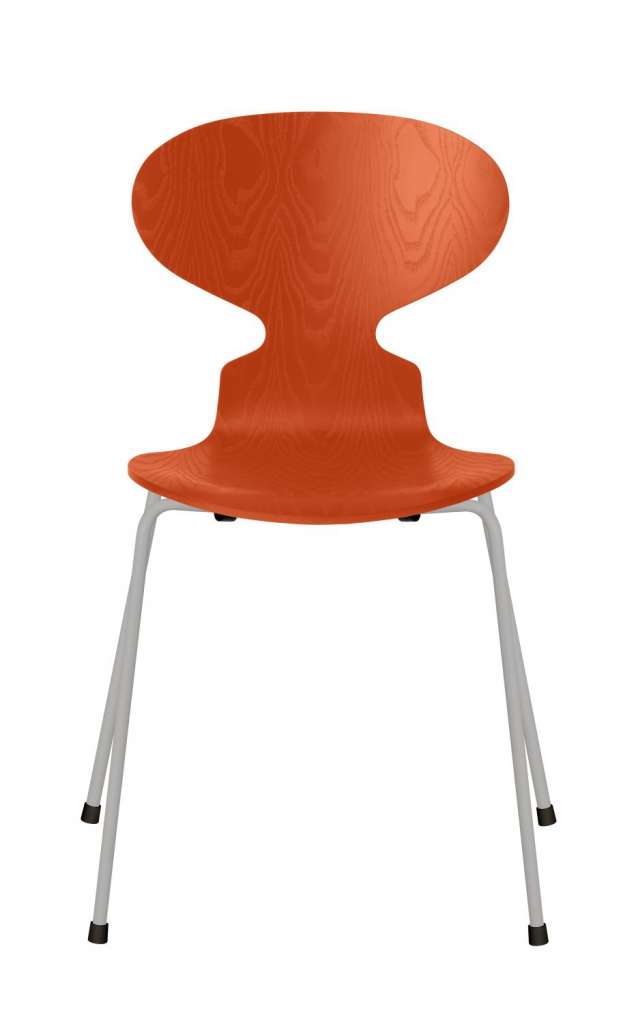 Fritz Hansen - Ant Stuhl - paradise orange - gefärbte Esche - Chrom Gestell - indoor