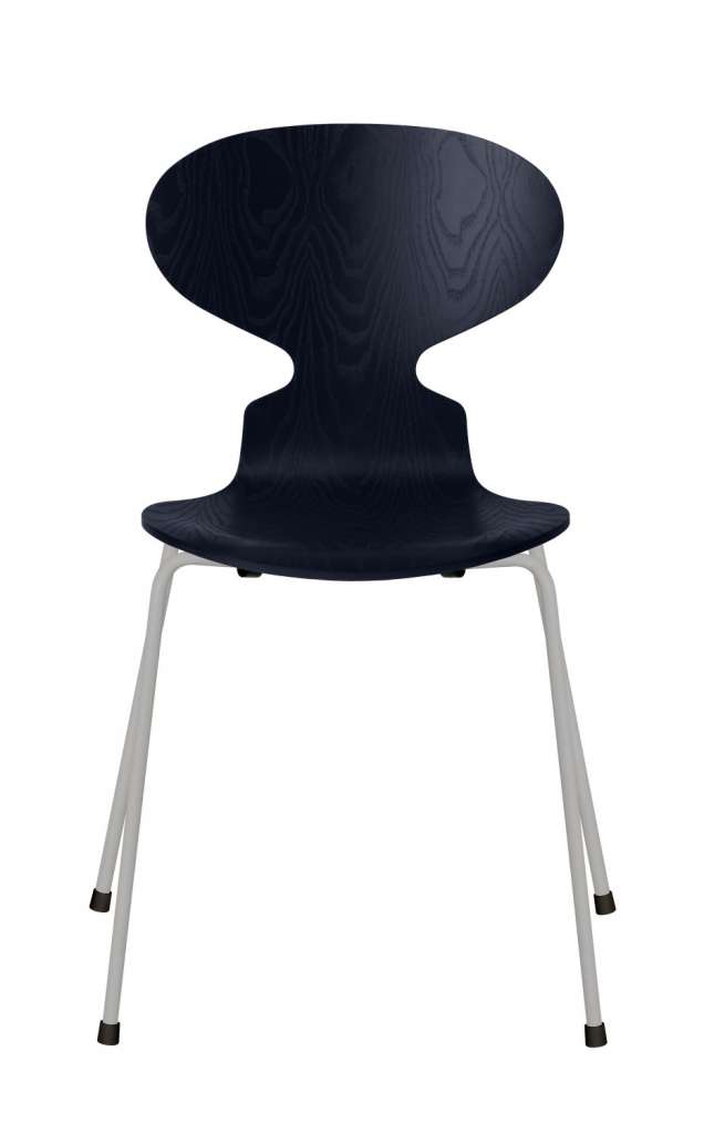 Fritz Hansen - Ant Stuhl - midnight blue - gefärbte Esche - Chrom Gestell - indoor
