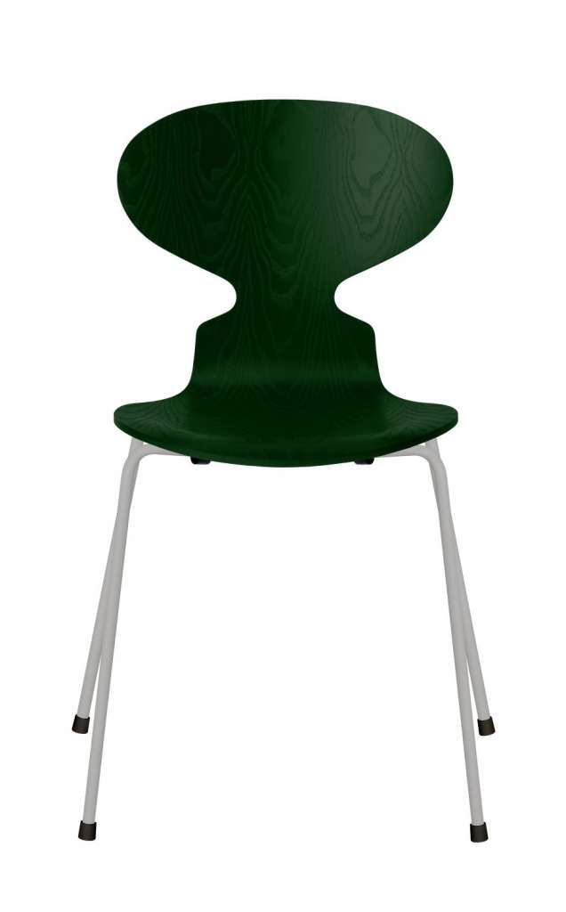 Fritz Hansen - Ant Stuhl - evergreen - gefärbte Esche - Chrom Gestell - indoor