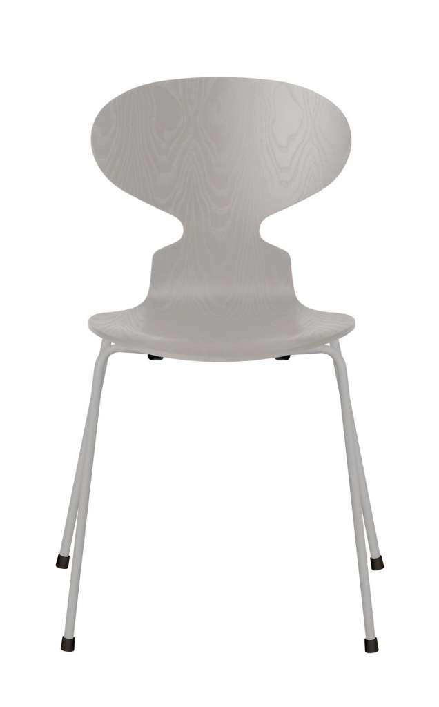 Fritz Hansen - Ant Stuhl - nine grey - gefärbte Esche - Chrom Gestell - indoor