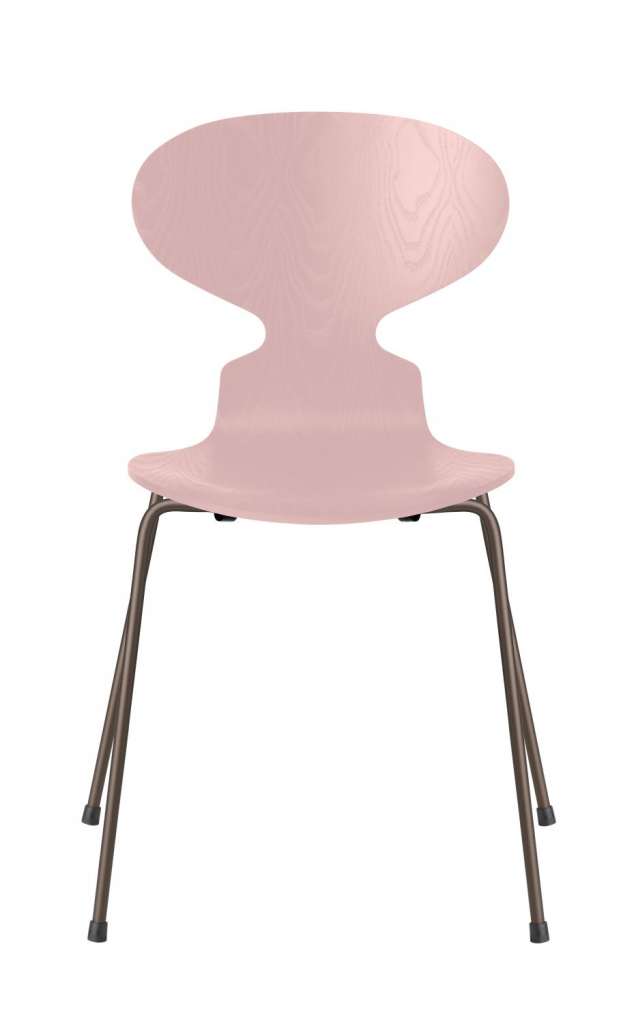 Fritz Hansen - Ant Stuhl - pale rose - gefärbte Esche - Gestell brown bronze - indoor