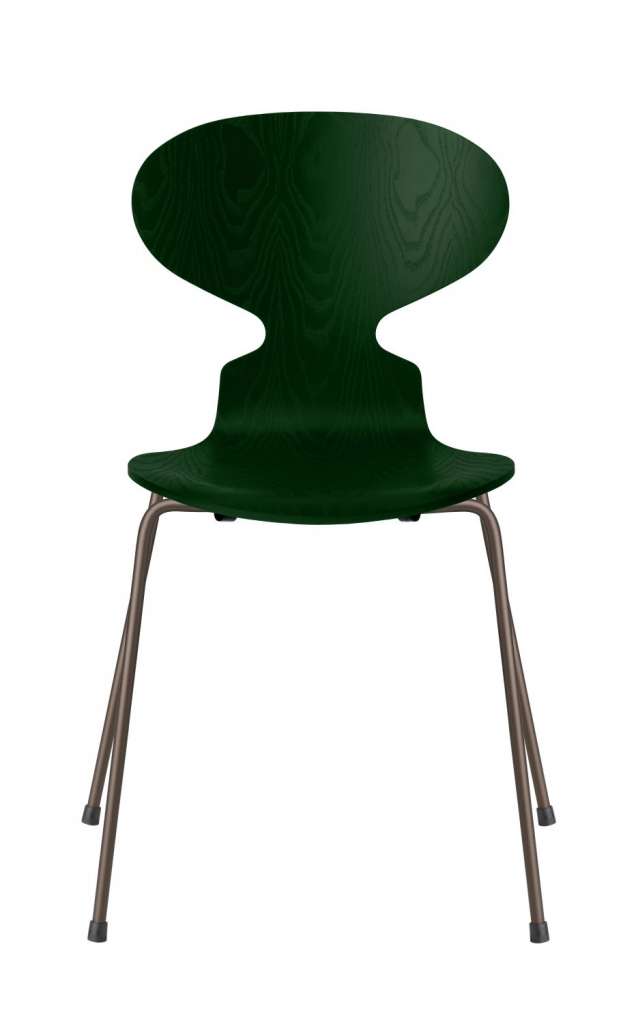 Fritz Hansen - Ant Stuhl - evergreen - gefärbte Esche - Chrom Gestell - indoor