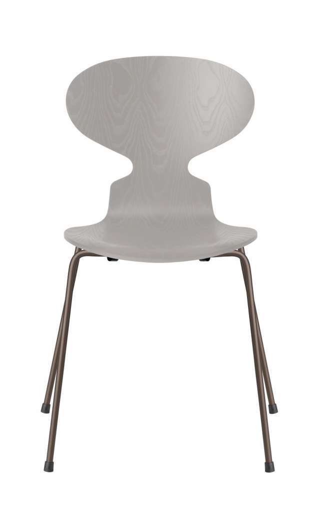 Fritz Hansen - Ant Stuhl - nine grey - gefärbte Esche - Chrom Gestell - indoor
