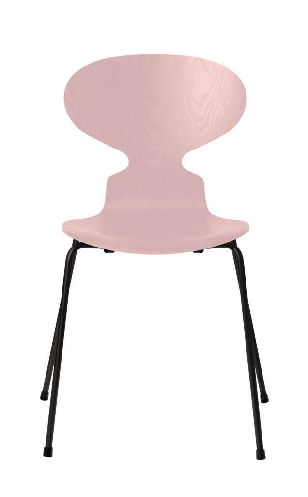 Fritz Hansen - Ant Stuhl - pale rose - gefärbte Esche - Gestell schwarz - indoor