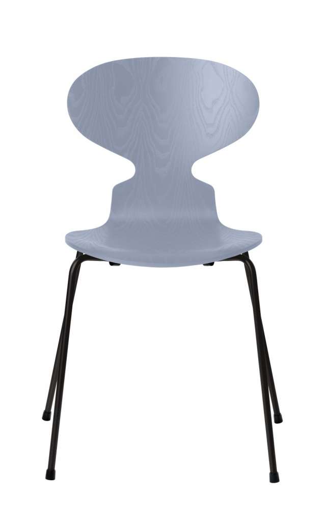 Fritz Hansen - Ant Stuhl - lavender blue  - gefärbte Esche - Chrom Gestell - indoor
