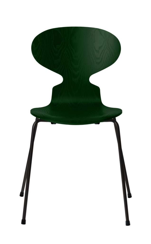 Fritz Hansen - Ant Stuhl - evergreen - gefärbte Esche - Chrom Gestell - indoor