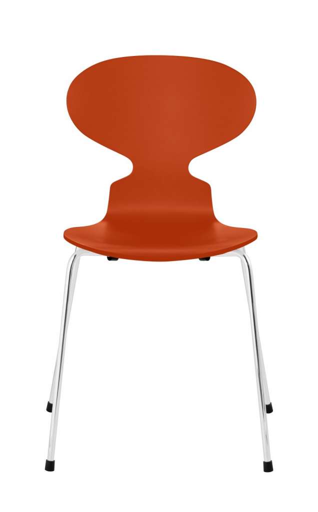 Fritz Hansen - Ant Stuhl - paradise orange - gefärbte Esche - Chrom Gestell - indoor
