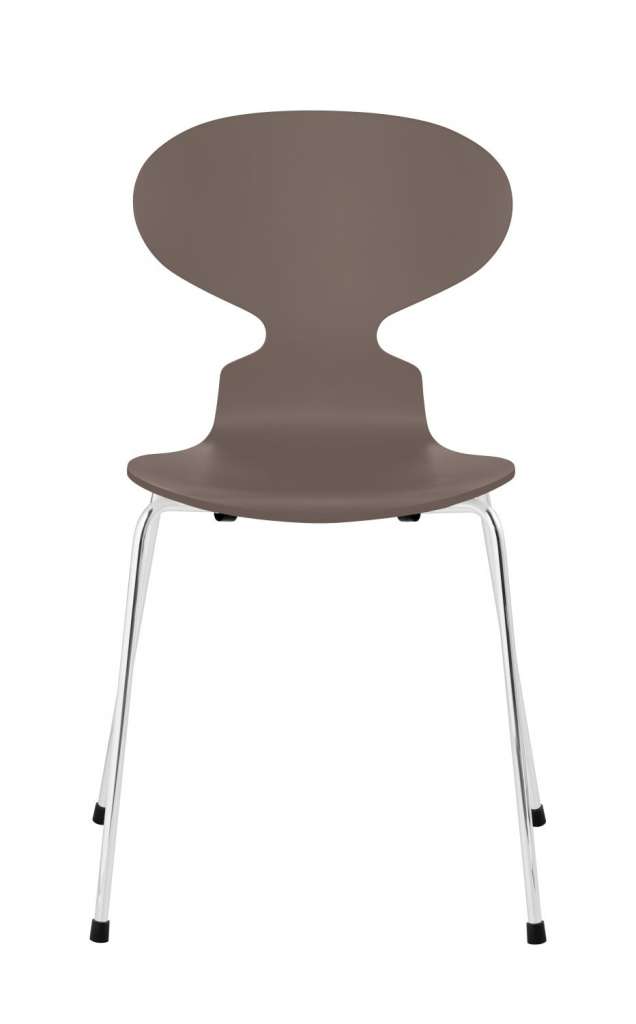 Fritz Hansen - Ant Stuhl - deep clay  - gefärbte Esche - Chrom Gestell - indoor