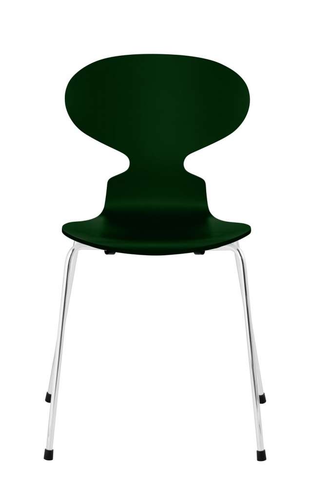 Fritz Hansen - Ant Stuhl - evergreen - gefärbte Esche - Chrom Gestell - indoor