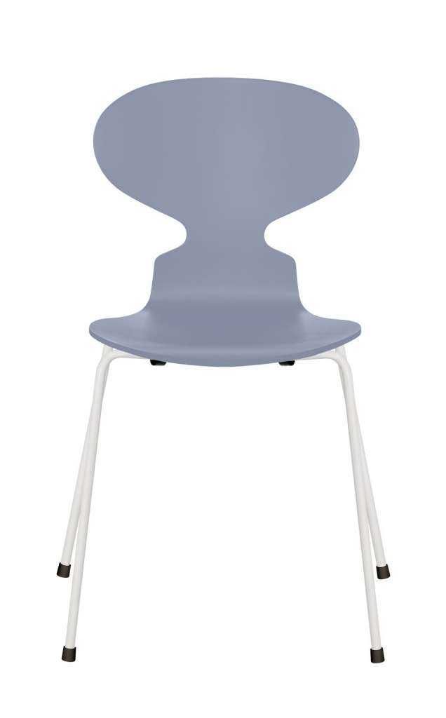 Fritz Hansen - Ant Stuhl - lavender blue  - gefärbte Esche - Chrom Gestell - indoor