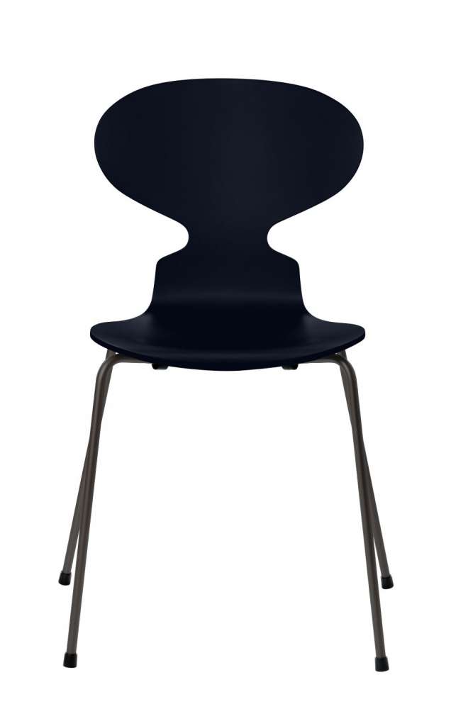 Fritz Hansen - Ant Stuhl - midnight blue - gefärbte Esche - Chrom Gestell - indoor
