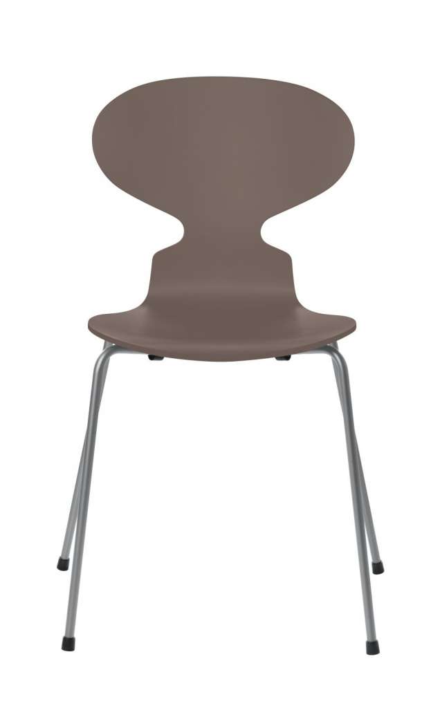 Fritz Hansen - Ant Stuhl - deep clay  - gefärbte Esche - Chrom Gestell - indoor
